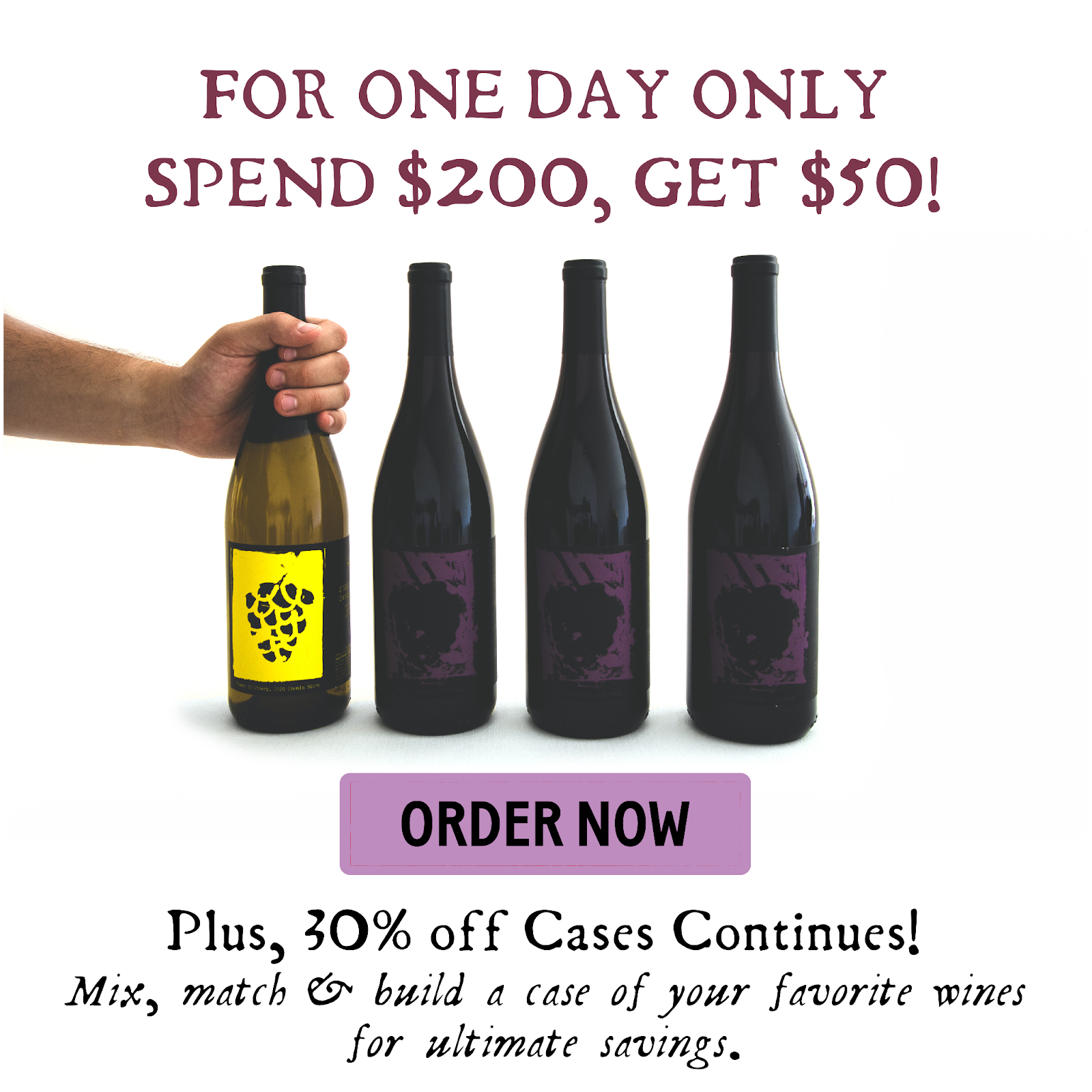 Califonia winery pali sale voucher